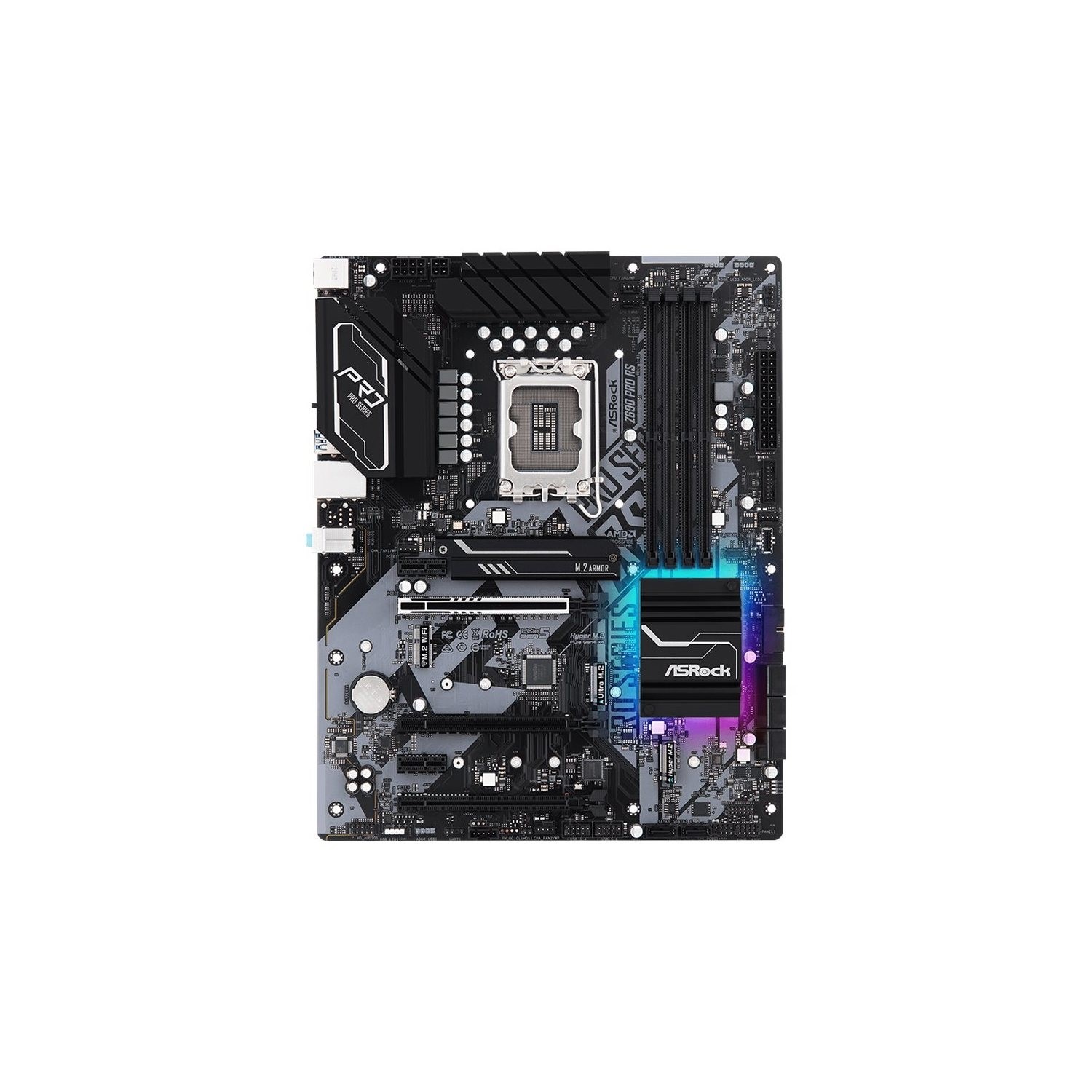 CPU i7 13700KF + ASROCK Z690 PRO RS NeweggBusiness - Open Box: ASRock Z690 Pro RS LGA 1700 (14th